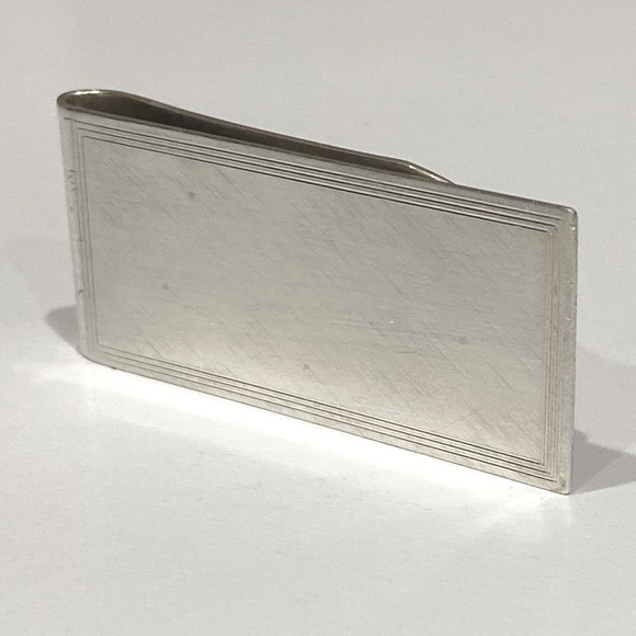 Wells Sterling Silver Money Clip Vintage - Picture 1 of 6